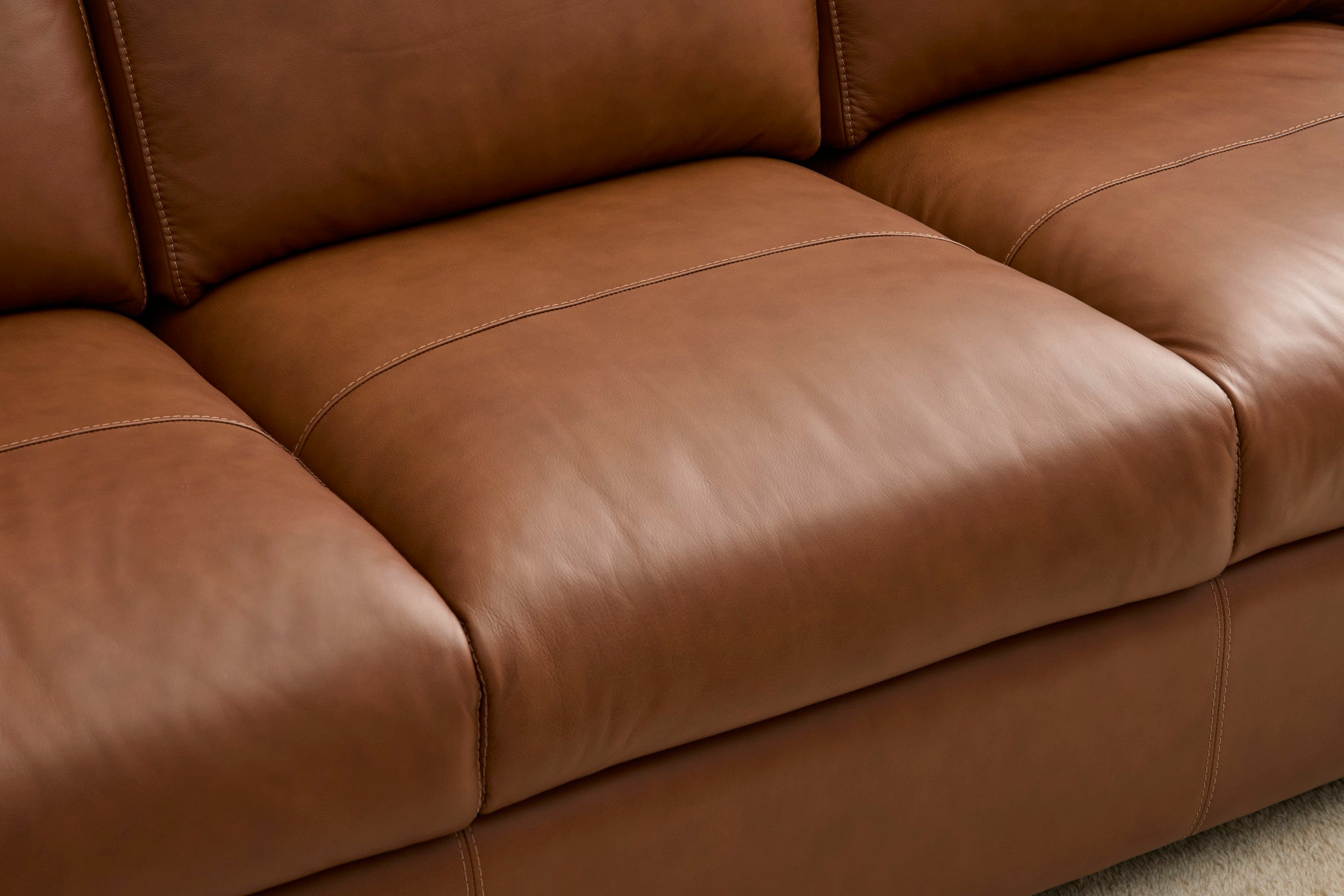 Henry Caramel Leather Sofa 6 Henry Caramel Leather Sofa