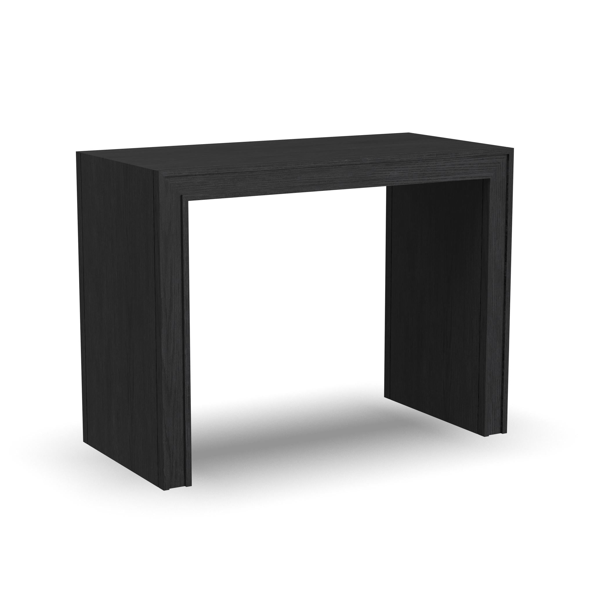 Waterfall Black Accent Table