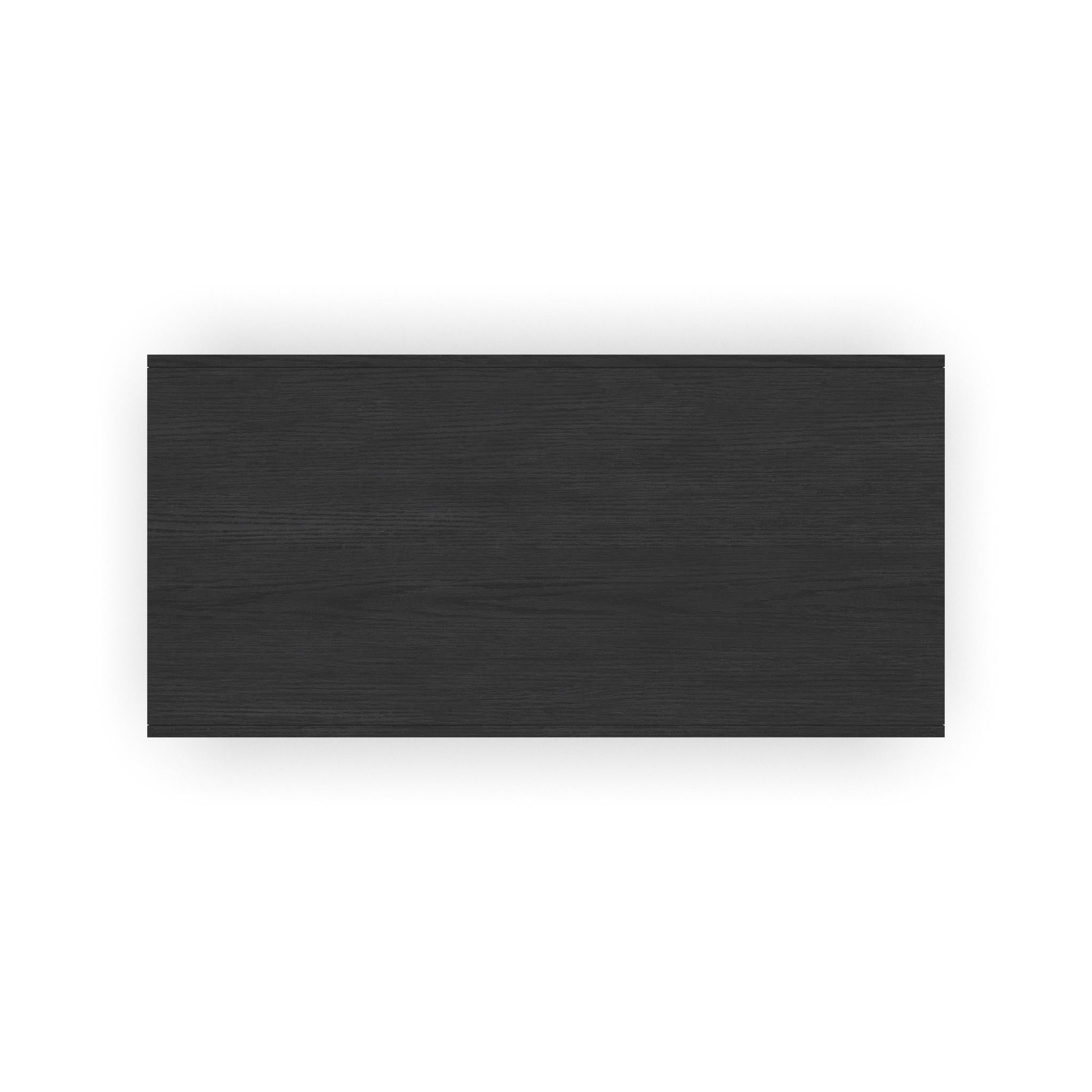 Waterfall Black Rectangular Coffee Table with Casters 5 Waterfall Black Rectangular Coffee Table with Casters