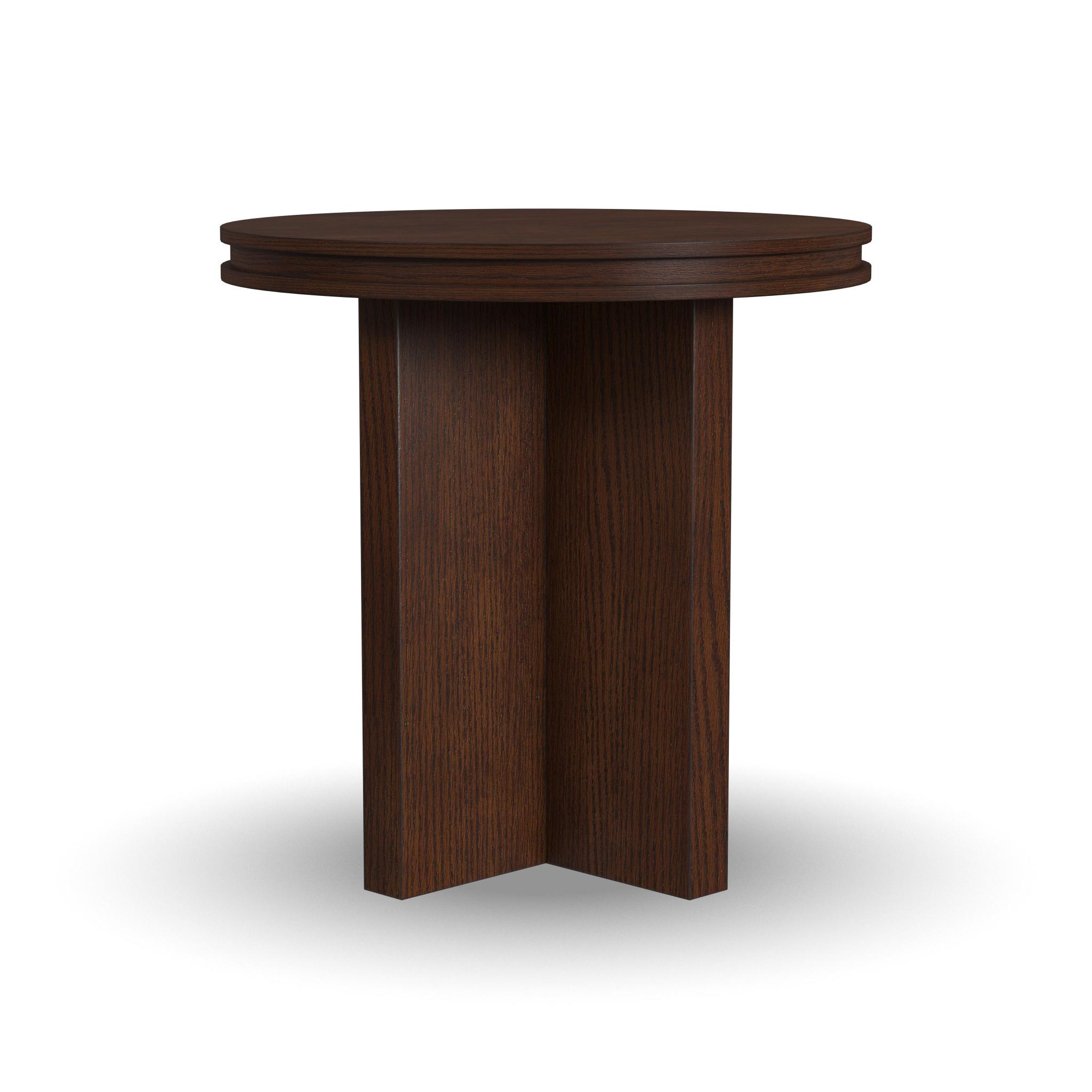 Waterfall Brown Round End Table 5 Waterfall Brown Round End Table