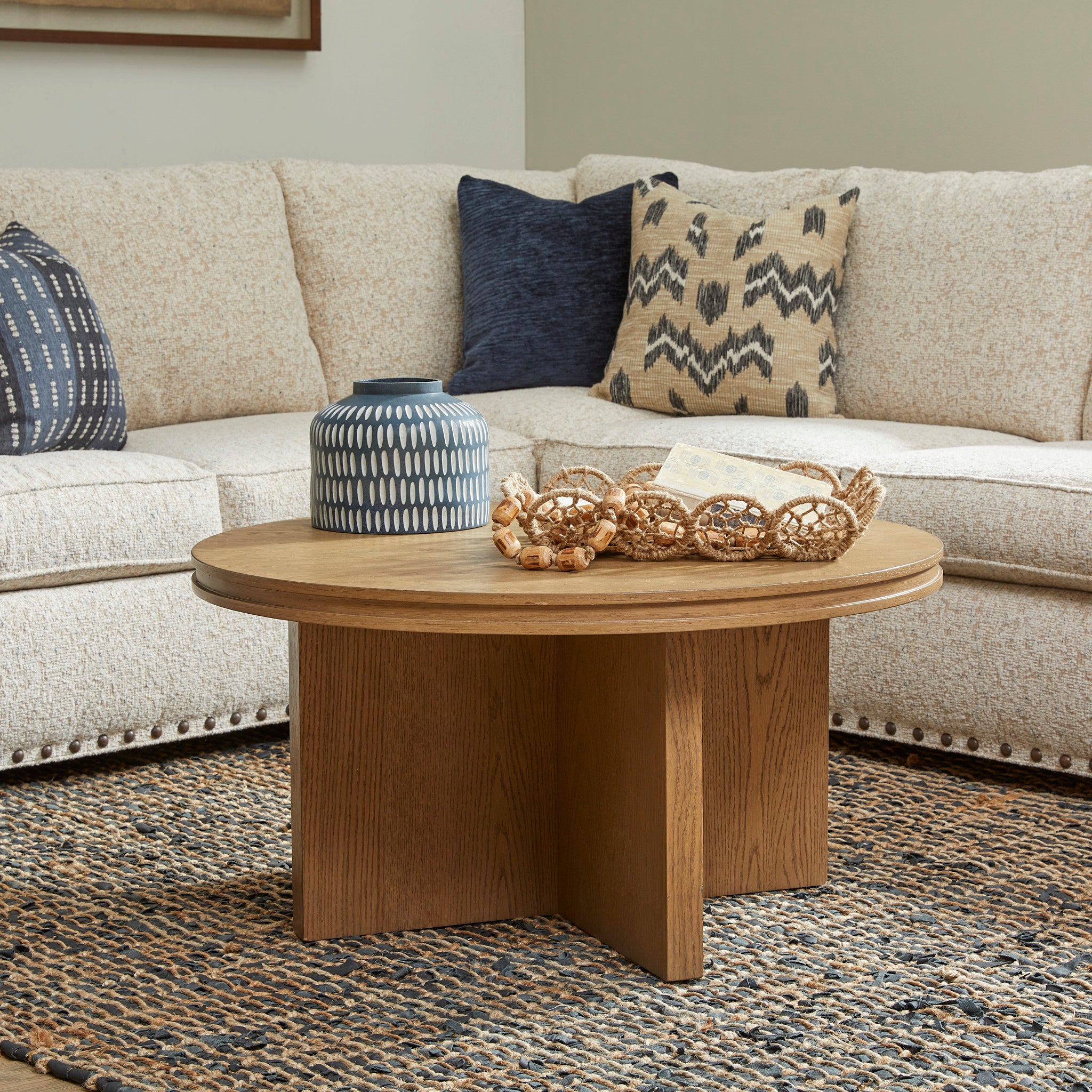 Waterfall Brown Round Coffee Table 3 Waterfall Brown Round Coffee Table