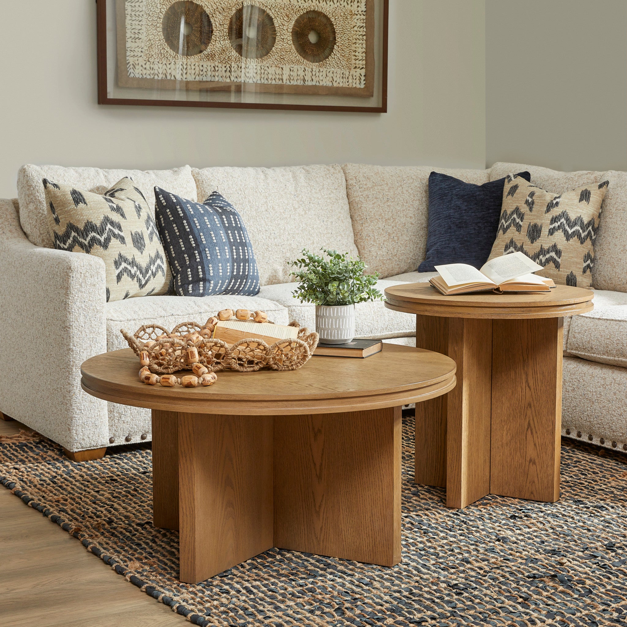Waterfall Brown Round Coffee Table 5 Waterfall Brown Round Coffee Table