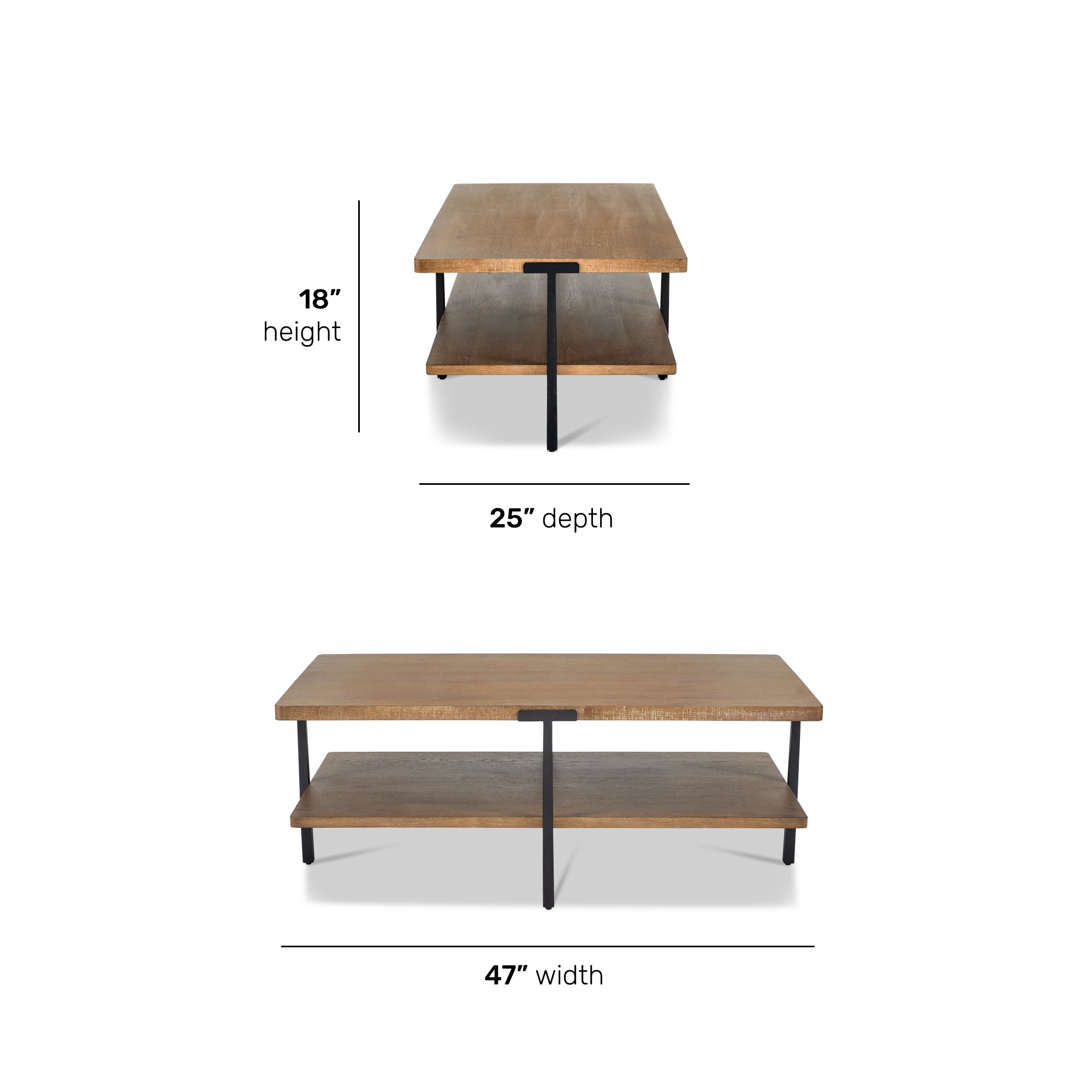 Millwork Brown Rectangular Coffee Table 6 Millwork Brown Rectangular Coffee Table