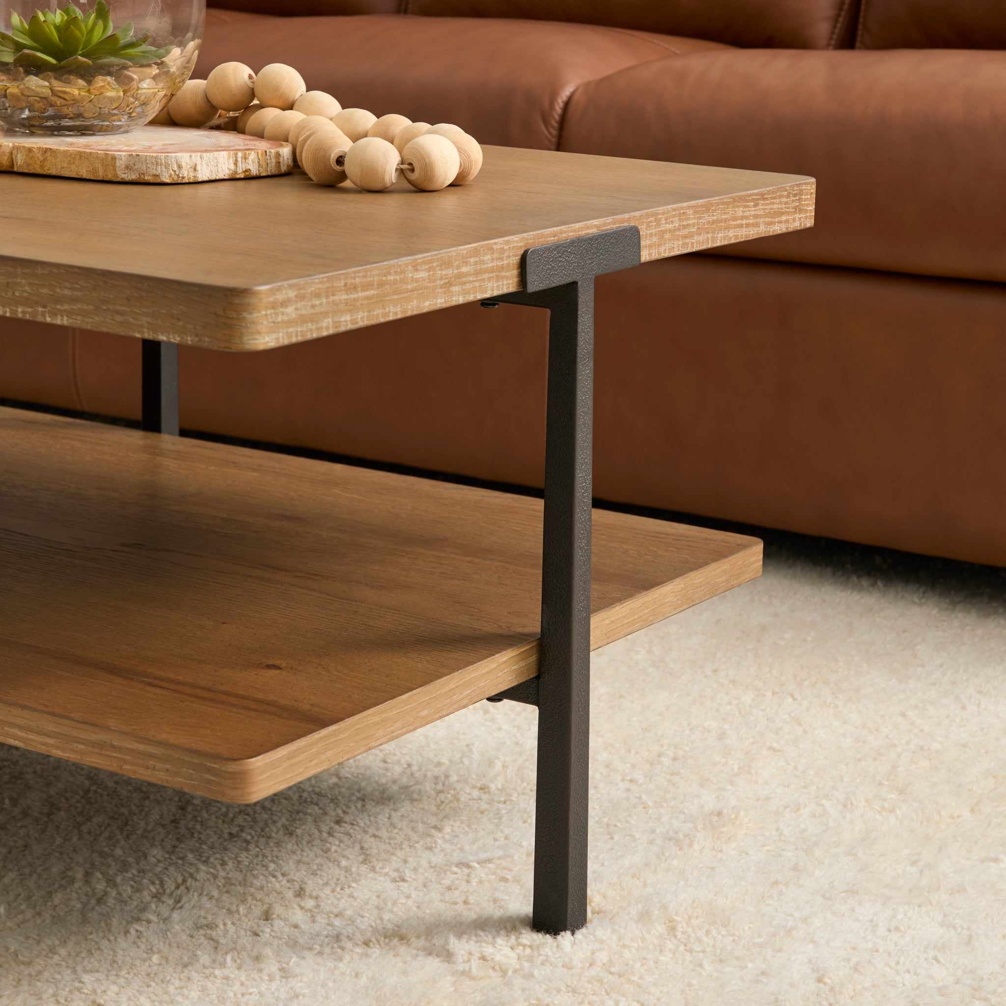 Millwork Brown Rectangular Coffee Table 7 Millwork Brown Rectangular Coffee Table
