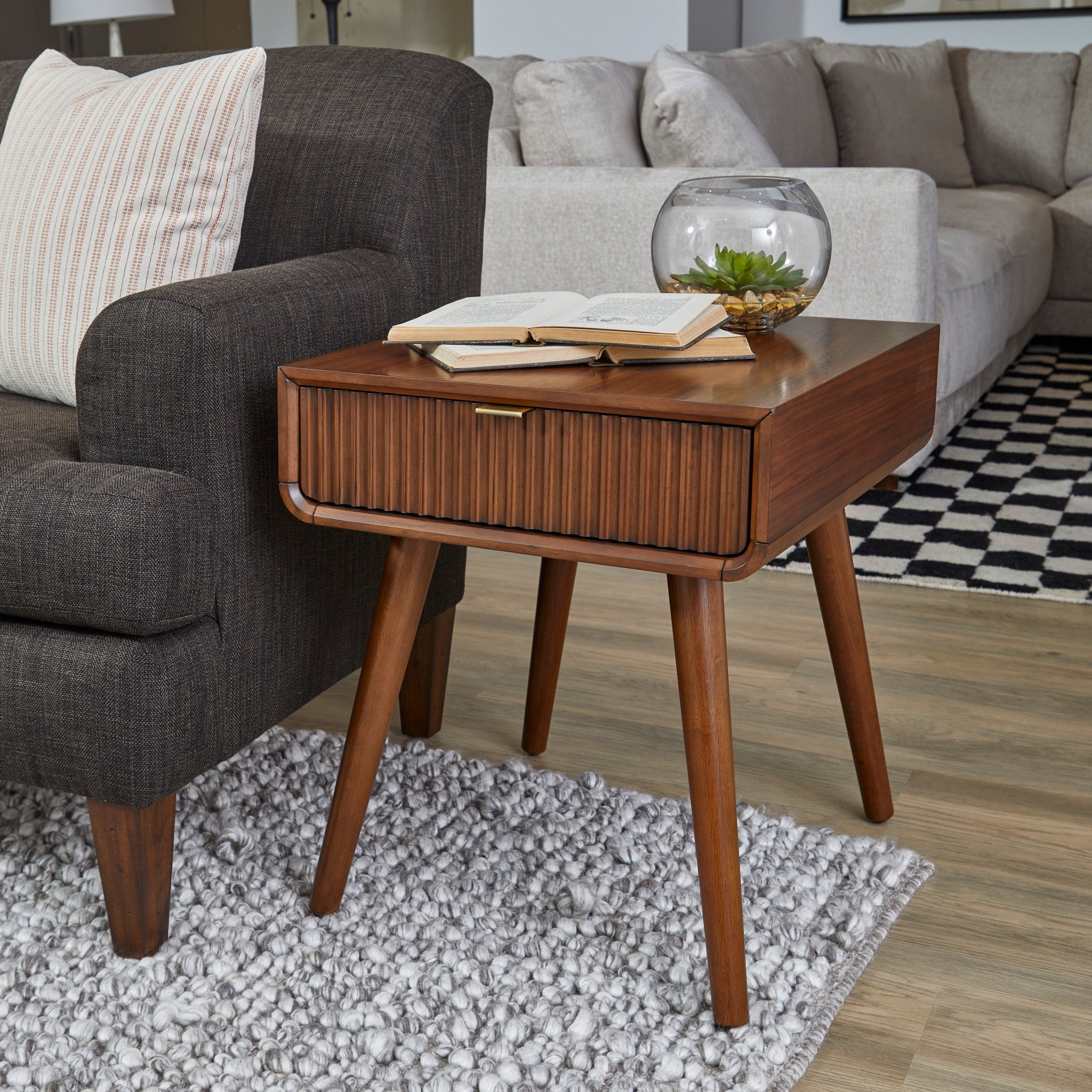 Ludwig Brown End Table 3 Ludwig Brown End Table
