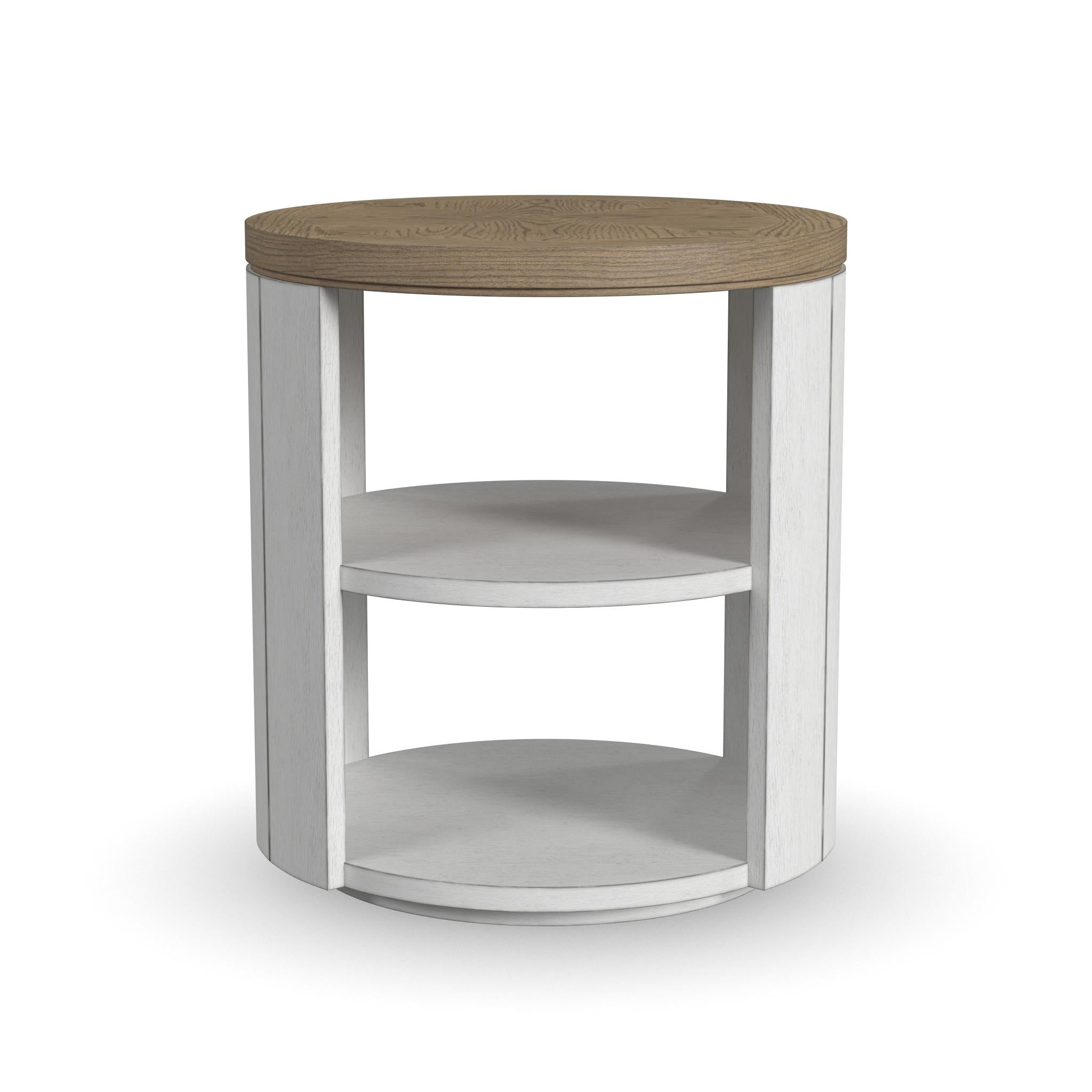 Melody White Round End Table 4 Melody White Round End Table