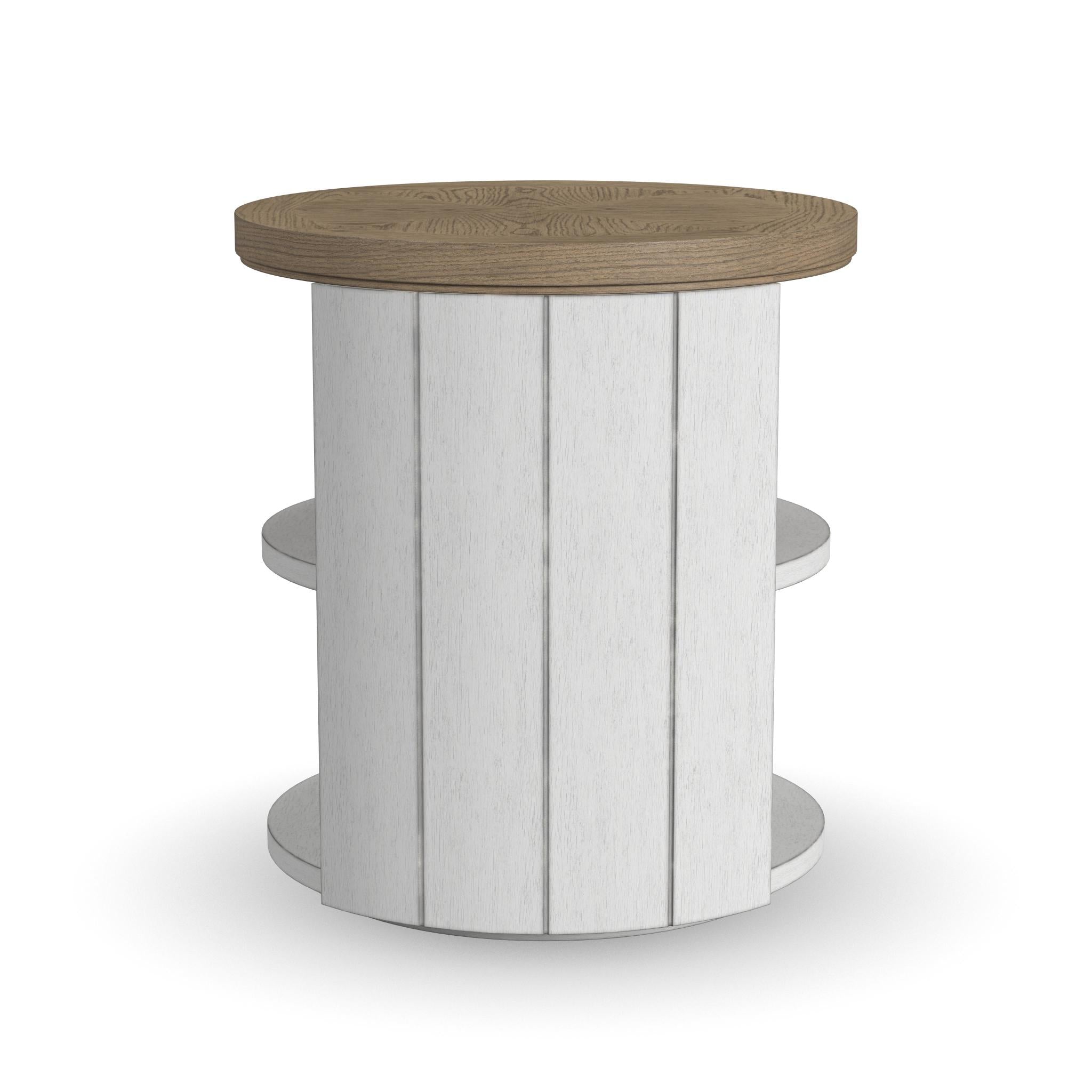 Melody White Round End Table 5 Melody White Round End Table