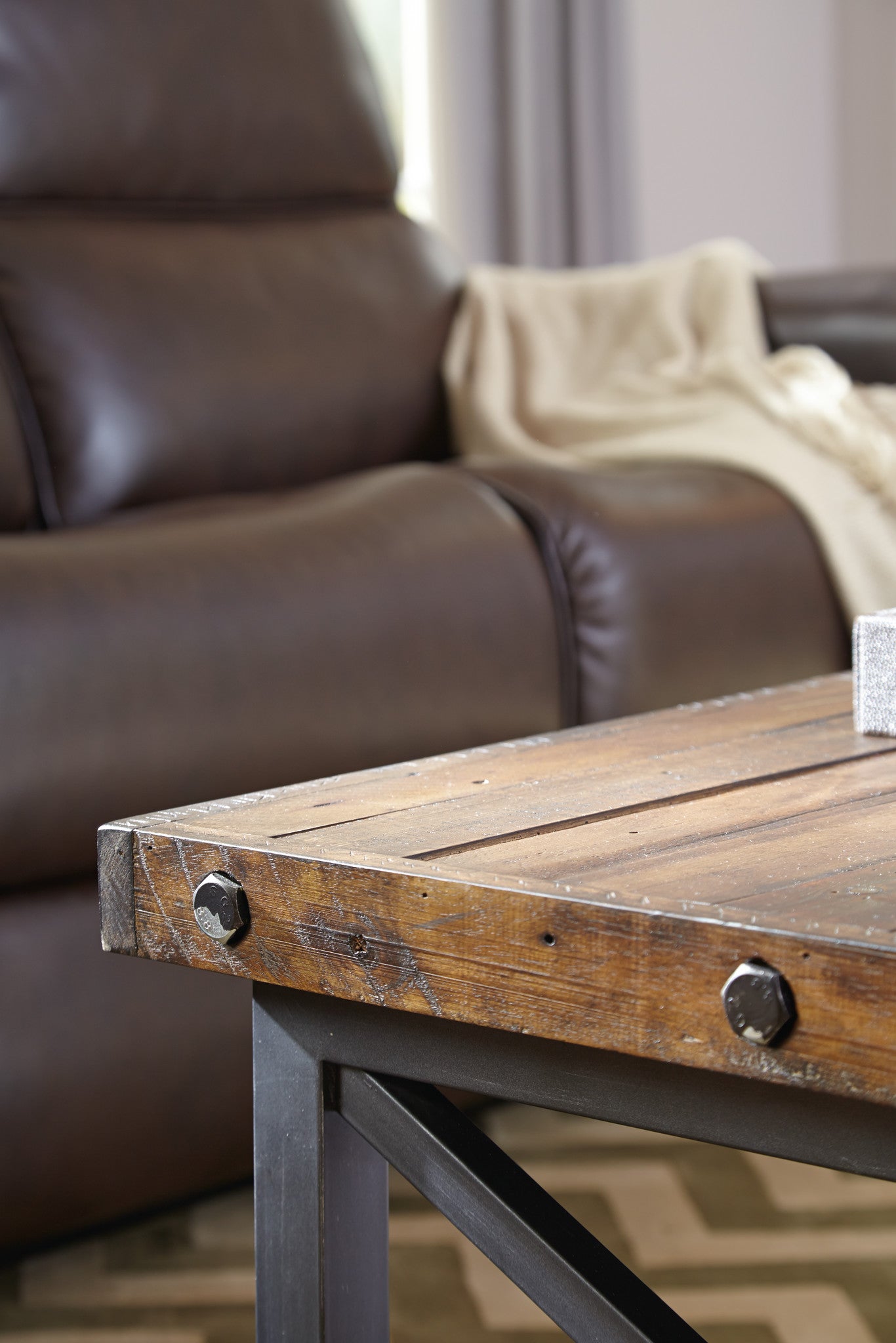 Carpenter Brown Rectangular Coffee Table 4 Carpenter Brown Rectangular Coffee Table