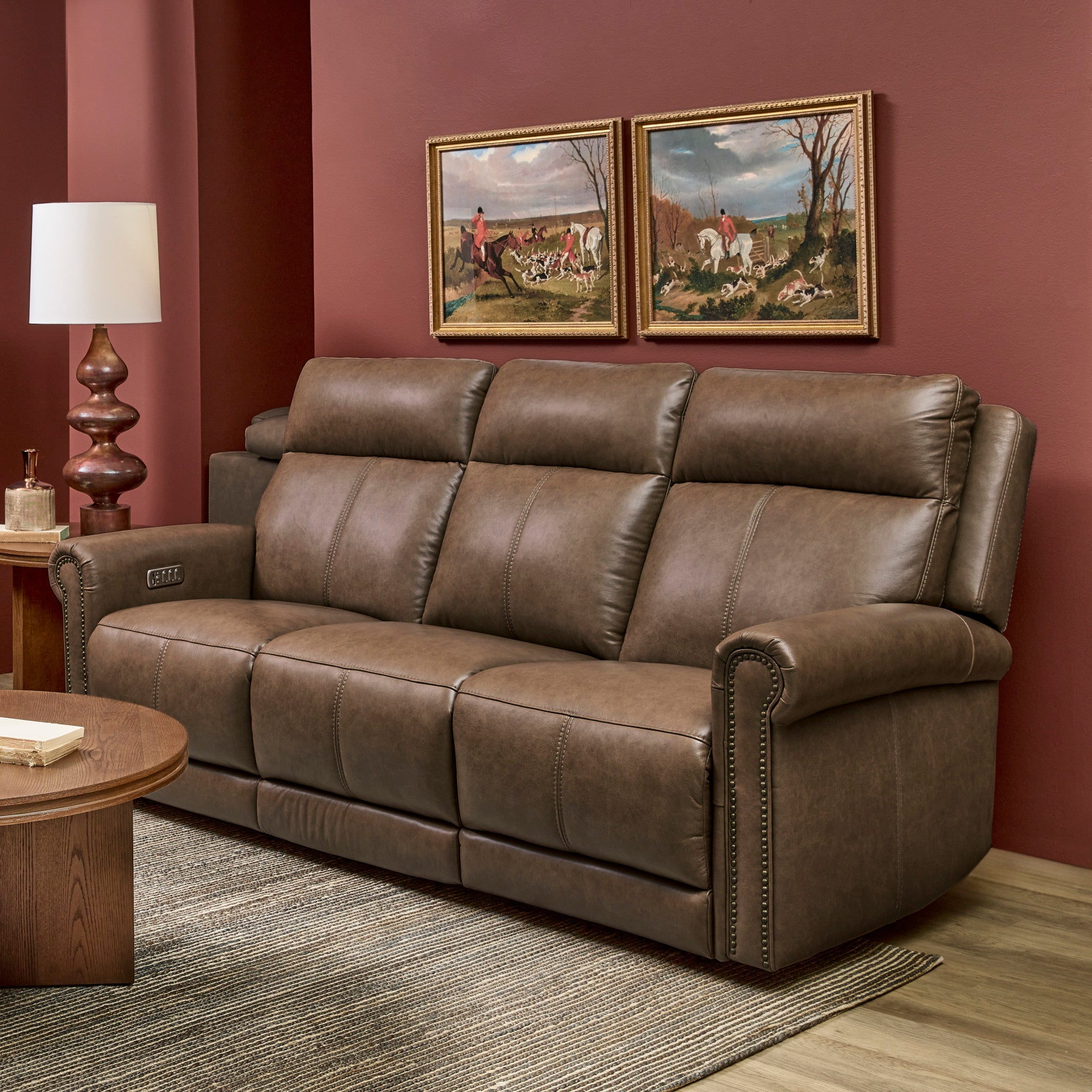 Alexander Power Reclining Sofa with Console, Power Headrest & Lumbar 3 Alexander Power Reclining Sofa with Console, Power Headrest & Lumbar