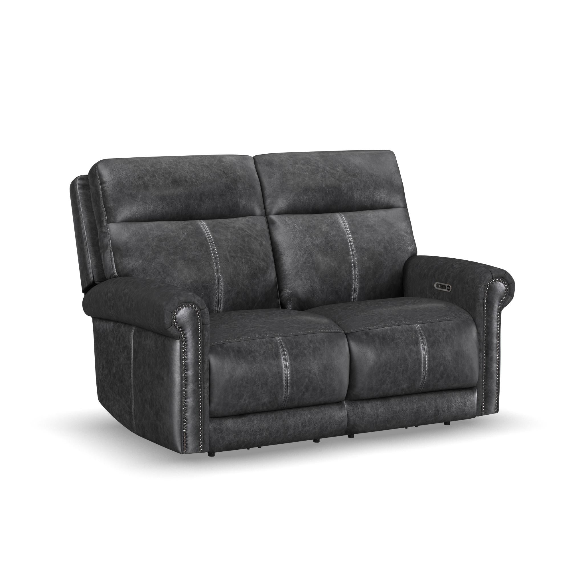 Alexander Power Reclining Loveseat with Power Headrest & Lumbar