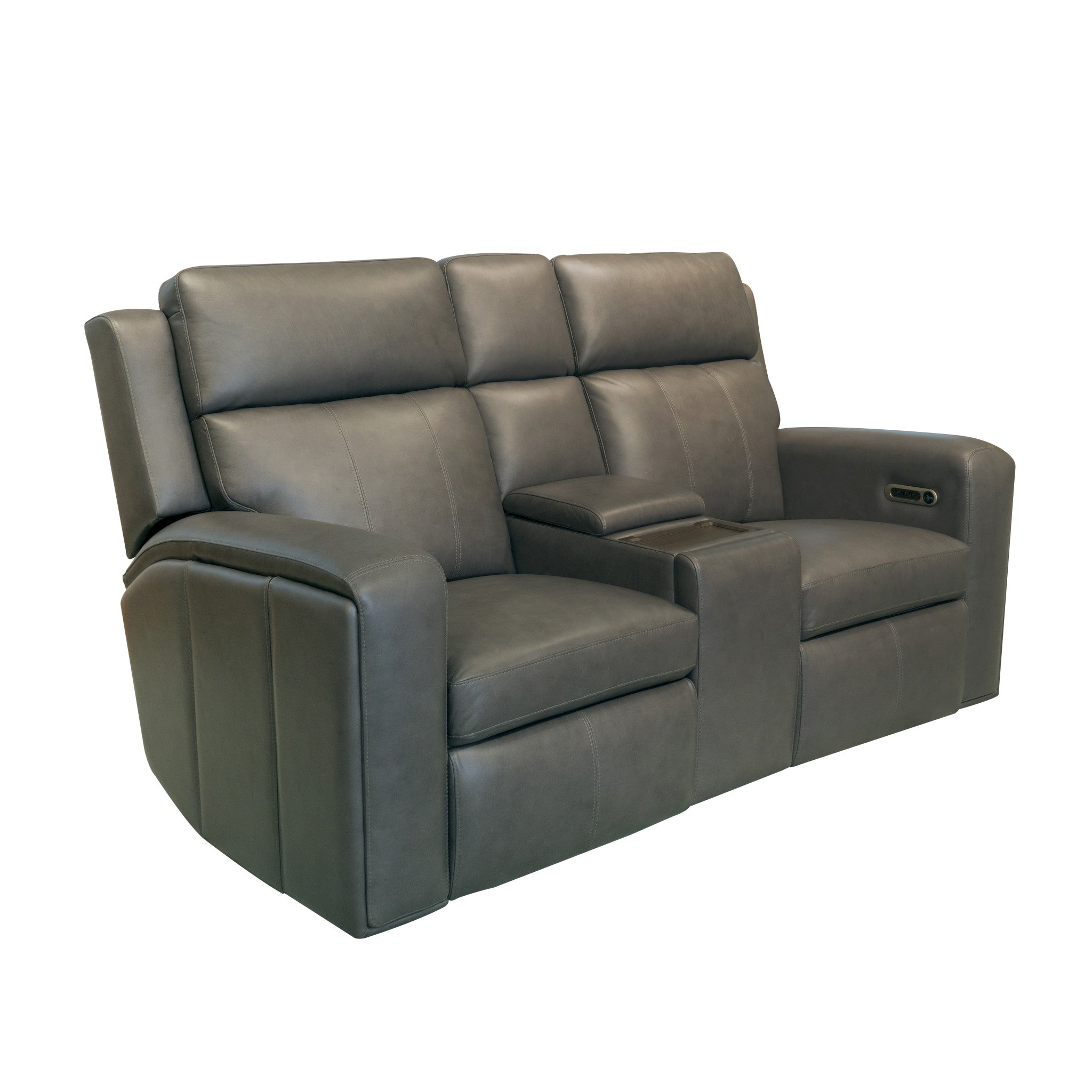 Wyatt Power Reclining Loveseat with Console & Power Headrests & Lumbar