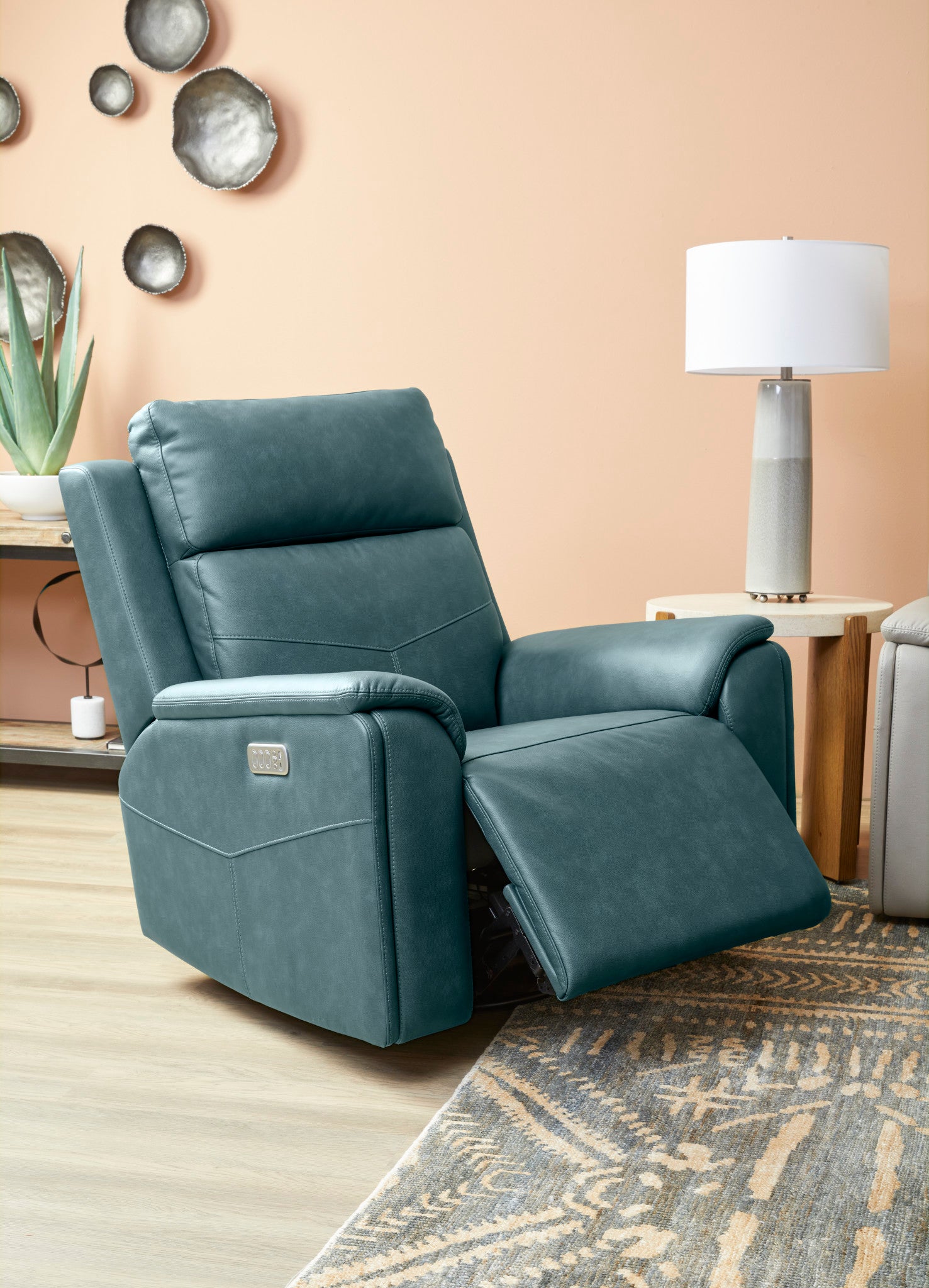 Vernon Admiral Fabric Power Swivel Gliding Recliner with Power Headrest, Lumbar, Heat & Massage 3 Vernon Admiral Fabric Power Swivel Gliding Recliner with Power Headrest, Lumbar, Heat & Massage