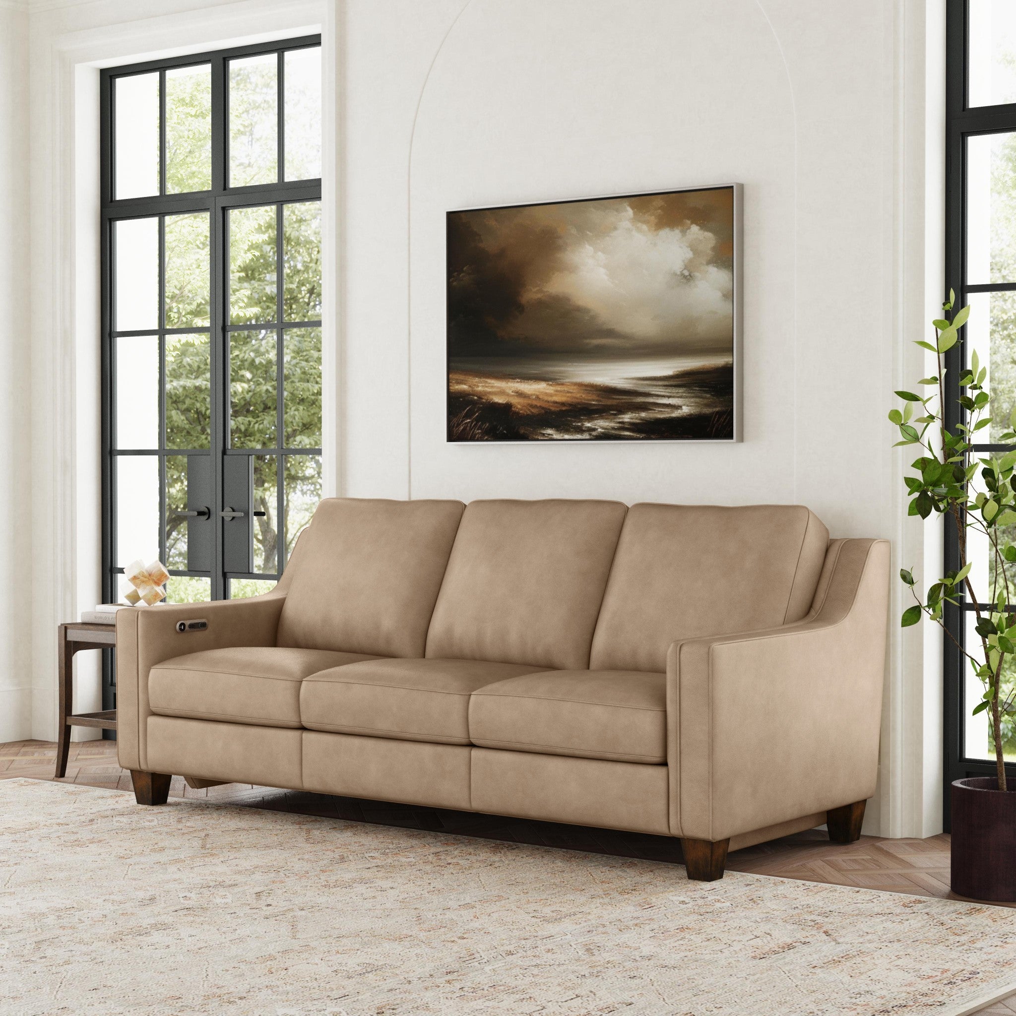 Finley Leather Power Inclining Sofa 7 Finley Leather Power Inclining Sofa