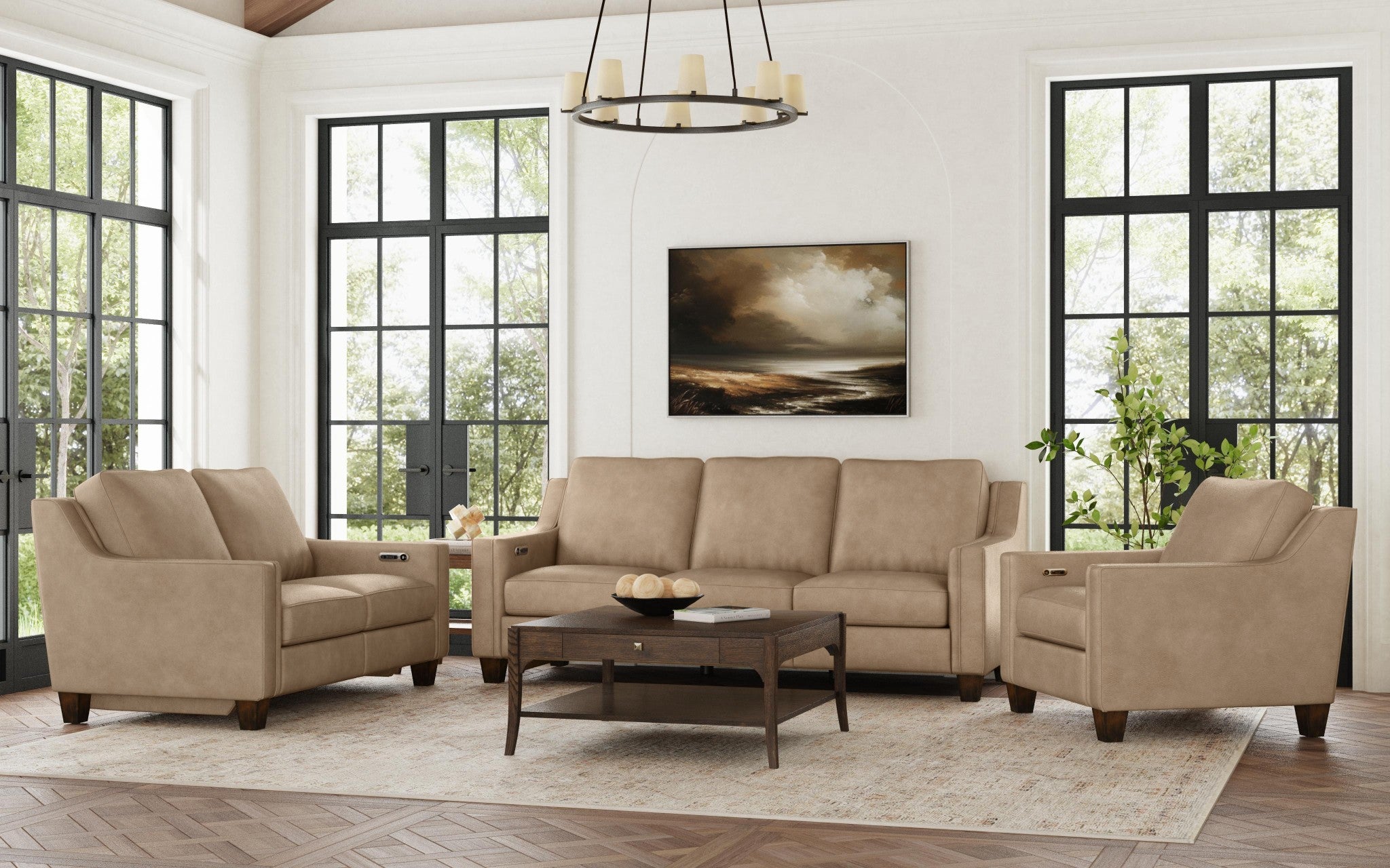 Finley Leather Power Inclining Sofa 9 Finley Leather Power Inclining Sofa