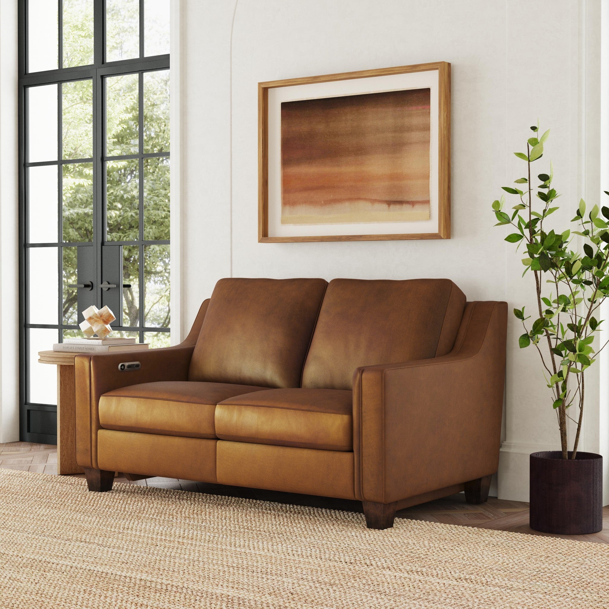 Finley Leather Power Inclining Loveseat 3 Finley Leather Power Inclining Loveseat