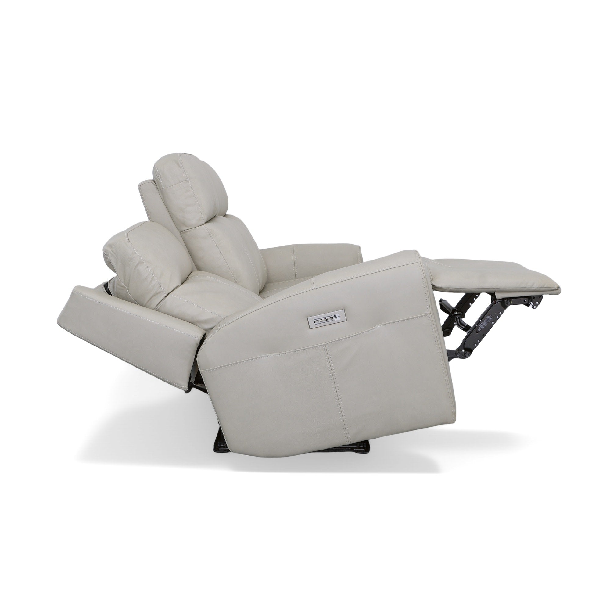 Barnett Leather Power Reclining Sofa with Power Headrests & Lumbar 7 Barnett Leather Power Reclining Sofa with Power Headrests & Lumbar